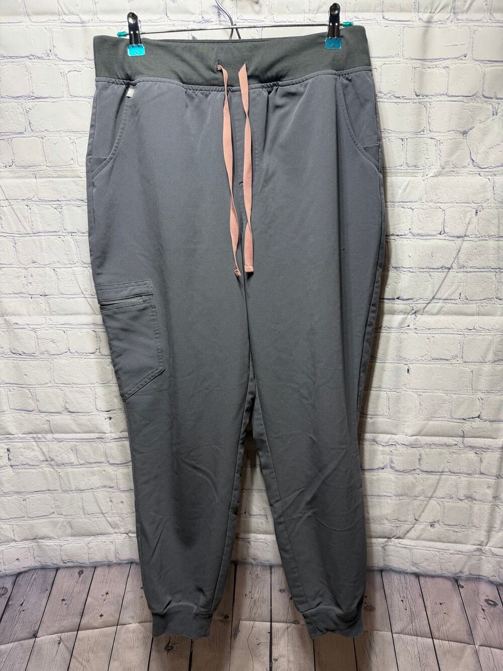 Figs Zamora Jogger Scrub Pant Gray Sz L Nurse Medical Doctor